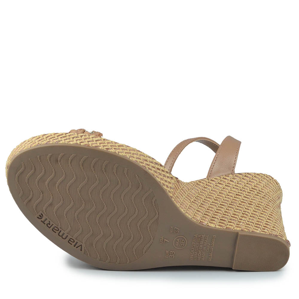 Sandália Anabela Via Marte Feminina 295-007-01 - Foto 5