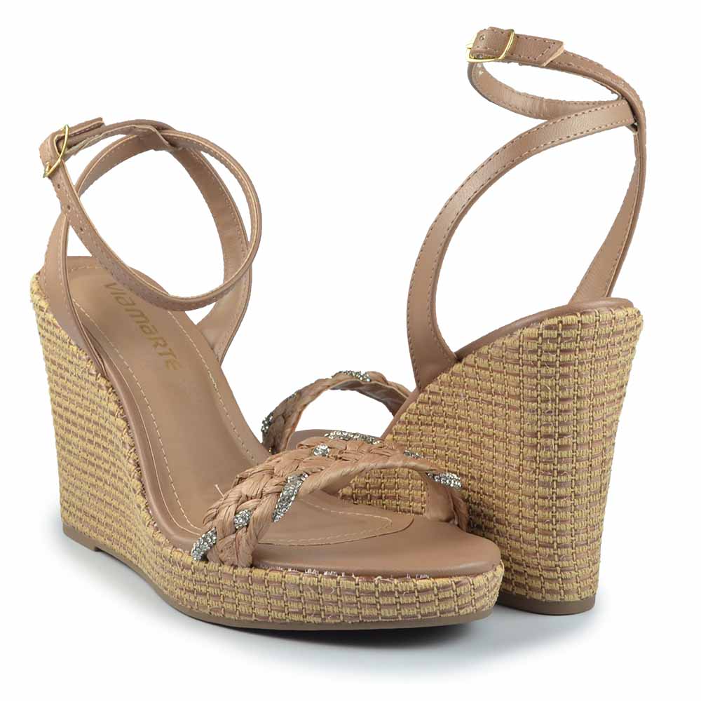 Sandália Anabela Via Marte Feminina 295-007-01 - Foto 6