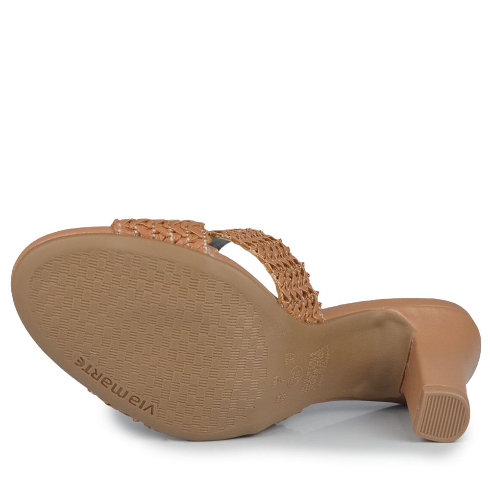 Tamanco Via Marte Feminino 303-001-01 - Foto 5