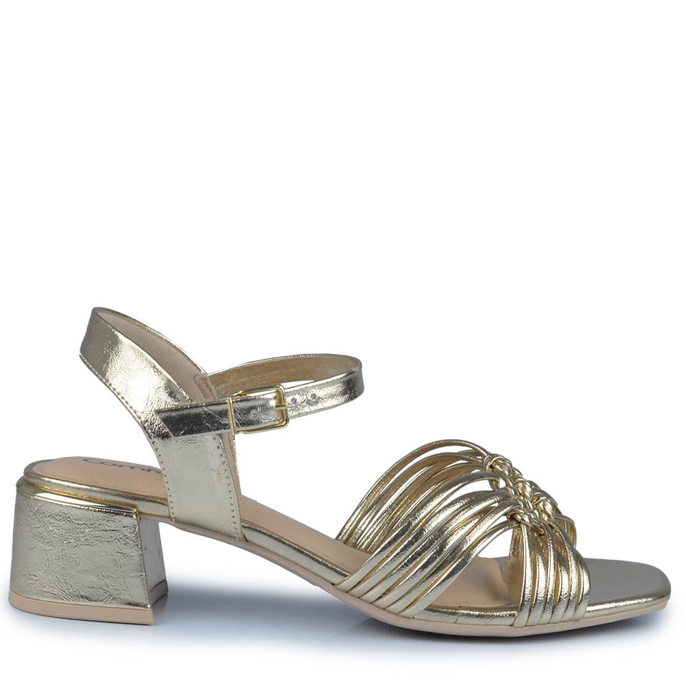 Sandália Salto Baixo Comfortflex Feminina 2554404 - Foto 1