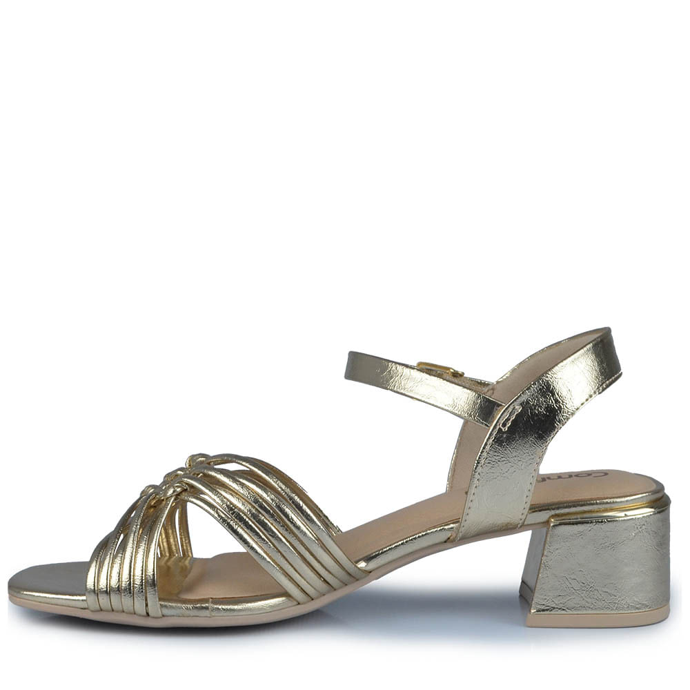 Sandália Salto Baixo Comfortflex Feminina  2554404 - Foto 3