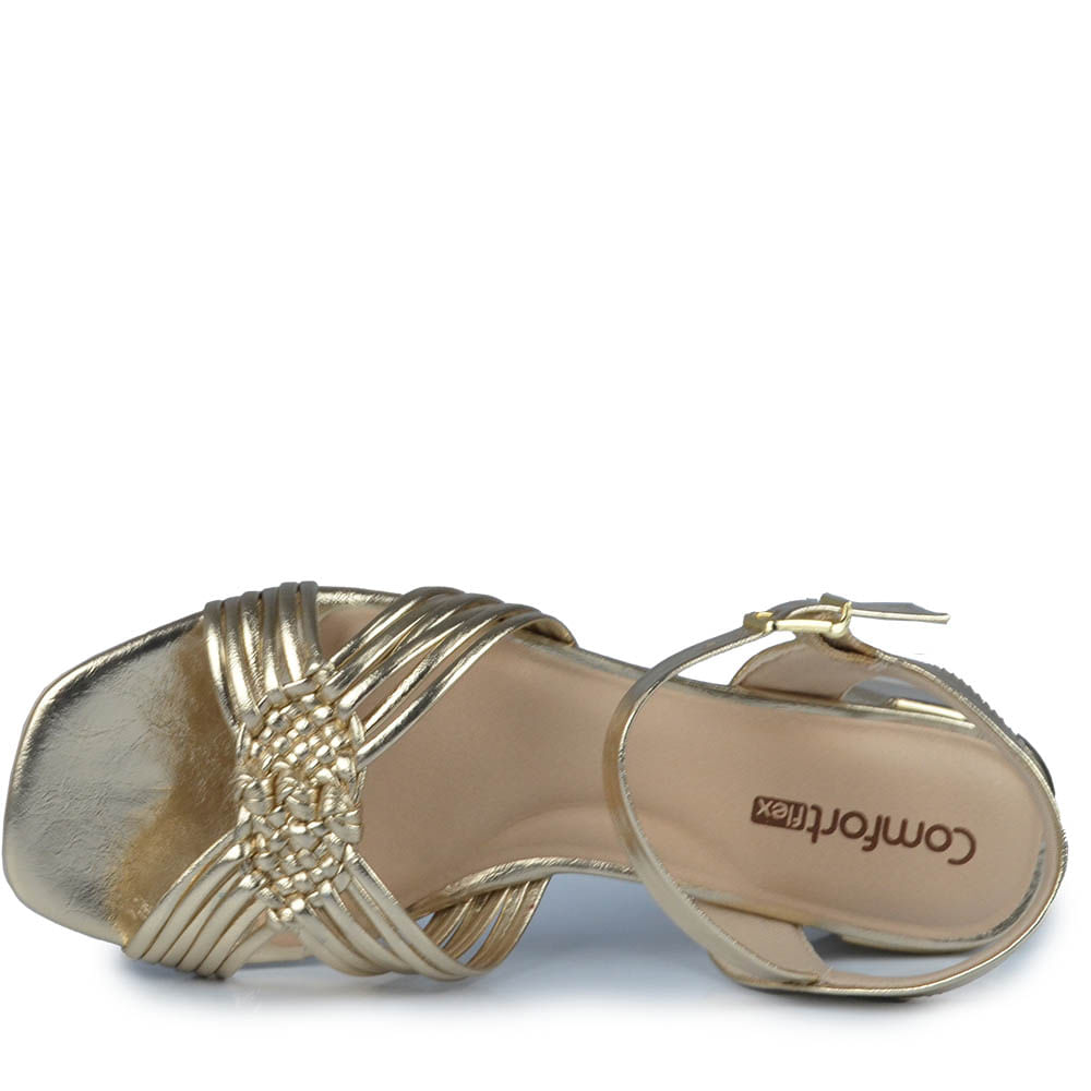 Sandália Salto Baixo Comfortflex Feminina  2554404 - Foto 4