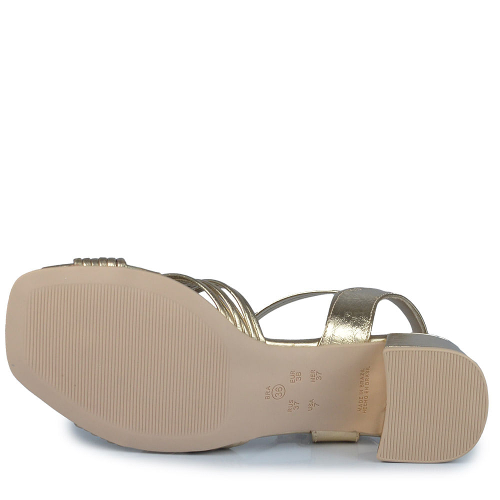 Sandália Salto Baixo Comfortflex Feminina 2554404 - Foto 5