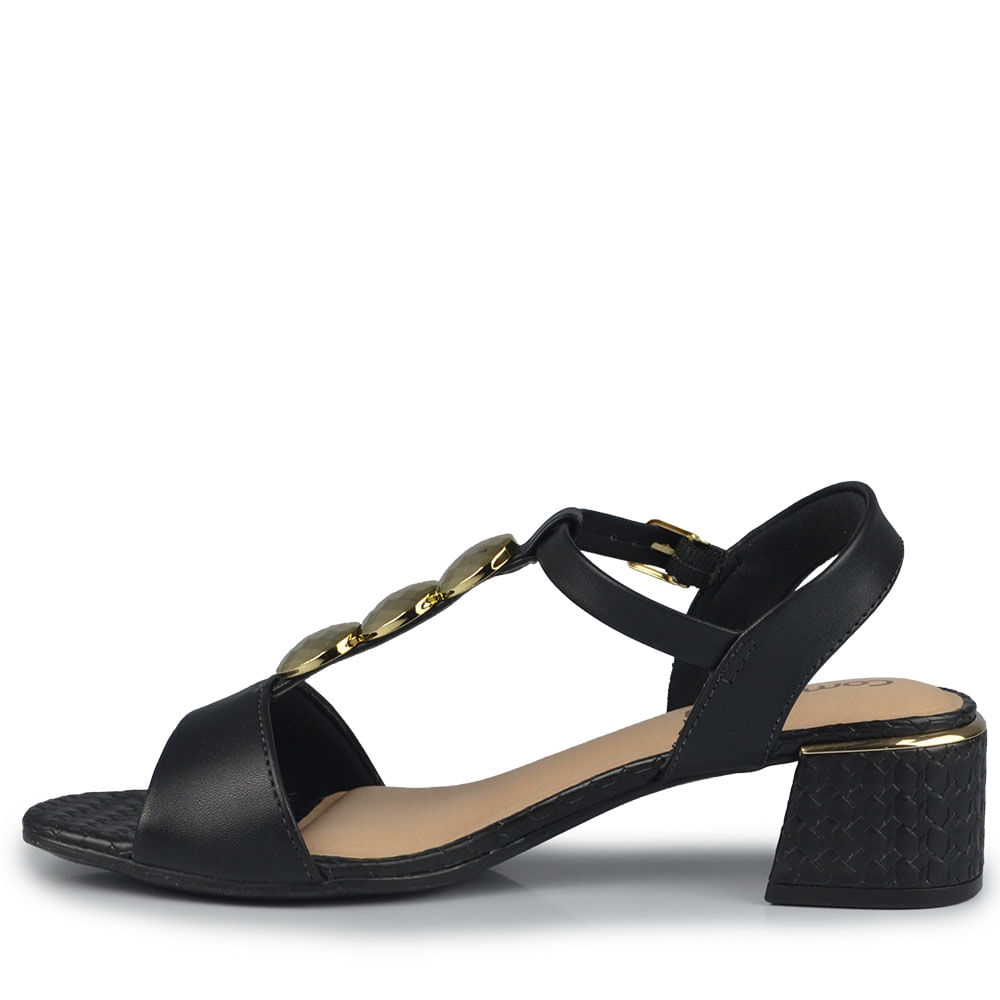Sandália Salto Baixo Comfortflex Feminina 2554402 - Foto 3