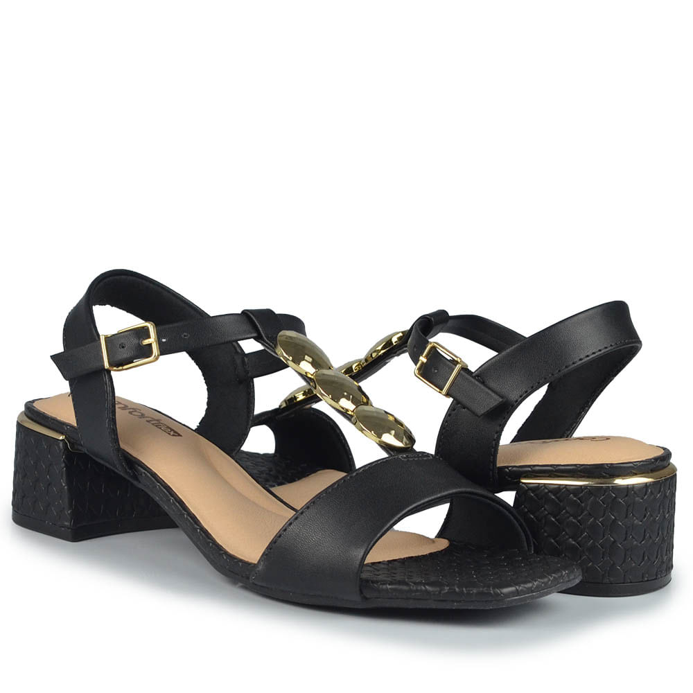 Sandália Salto Baixo Comfortflex Feminina 2554402 - Foto 6