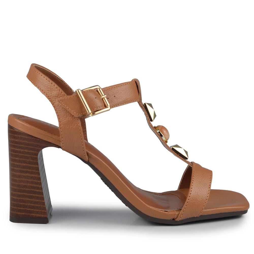 Sandália Salto Alto Via Marte Feminina 319-001-01 - Foto 1