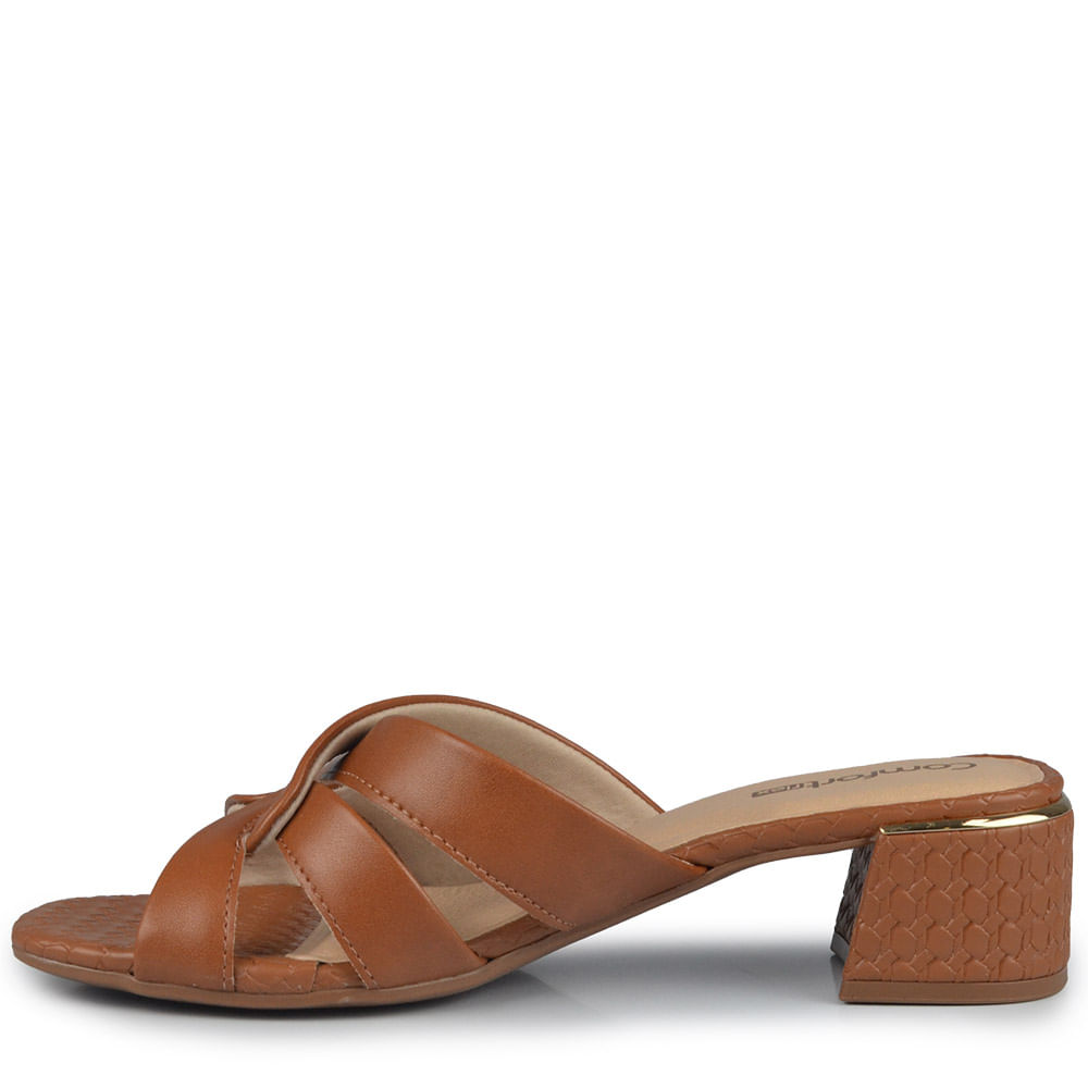 Tamanco Salto Médio Comfortflex 2554401 - Foto 3