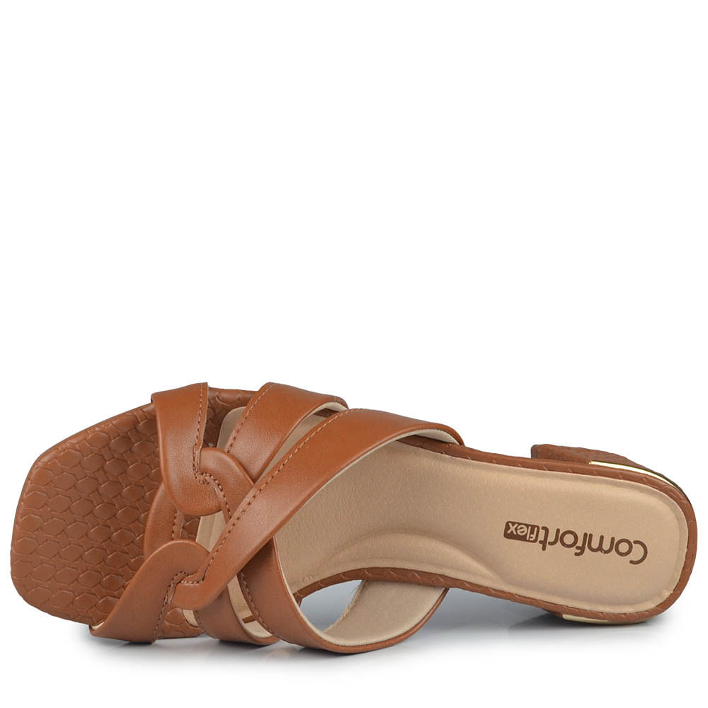 Tamanco Salto Médio Comfortflex 2554401 - Foto 4