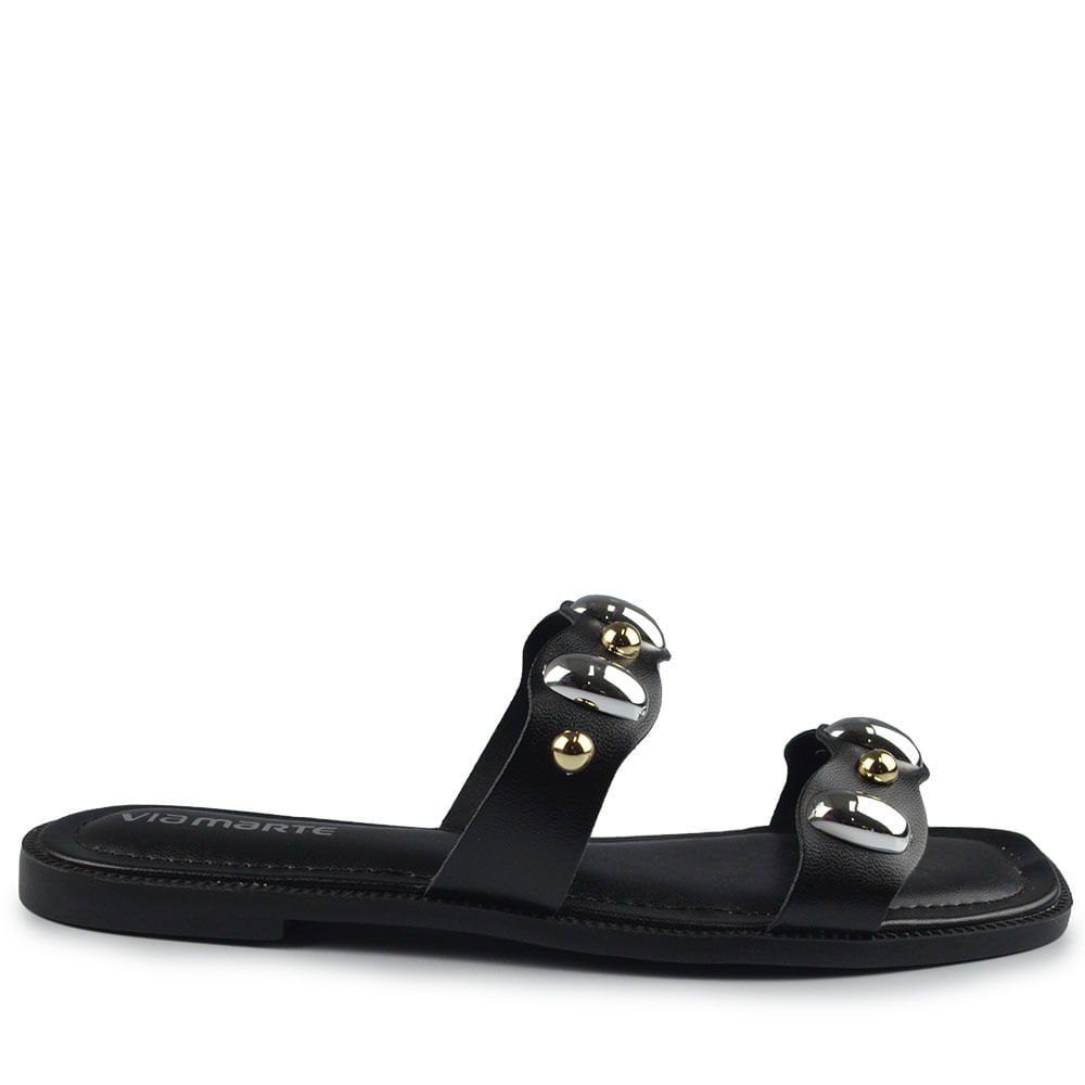 Sandália Rasteira Via Marte Feminina 291-003-01 - Foto 1