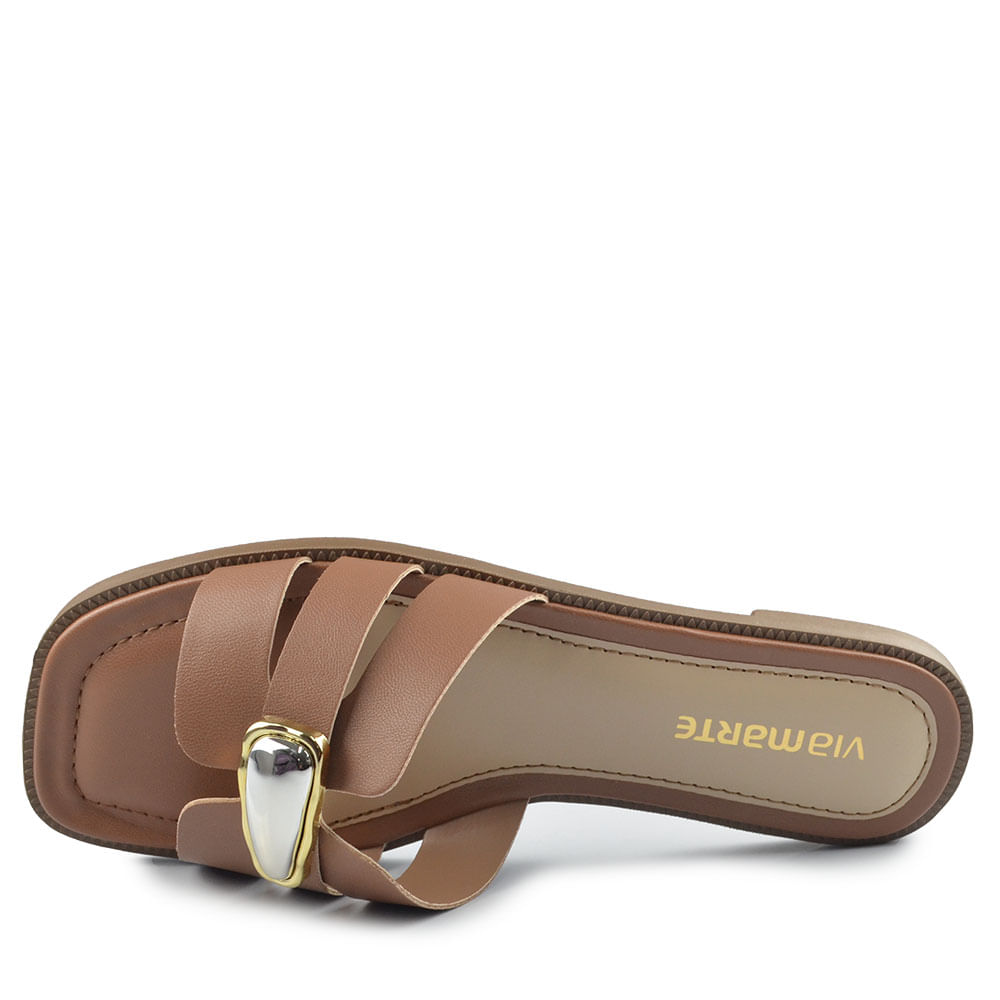 Sandália Rasteira Via Marte Feminina 291-002-02 - Foto 4