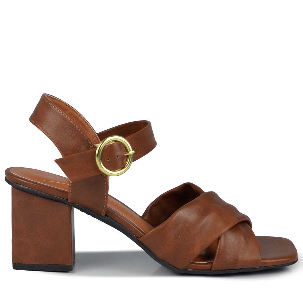 Sandália Salto Bloco Vero K Feminina 74212 - Foto 1