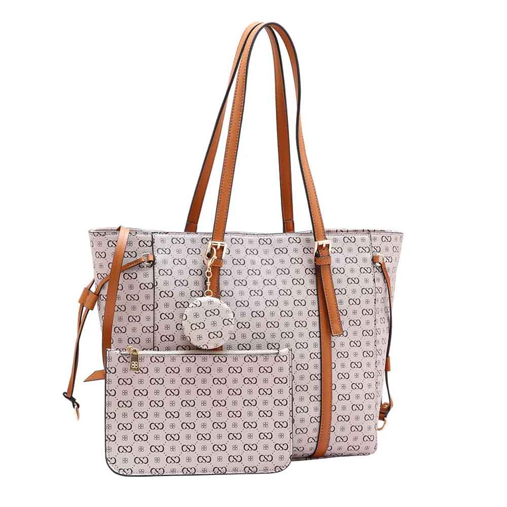 Kit Bolsa + Nécessaire Chenson Feminina Monograma Elegance CG85406 - Foto 1