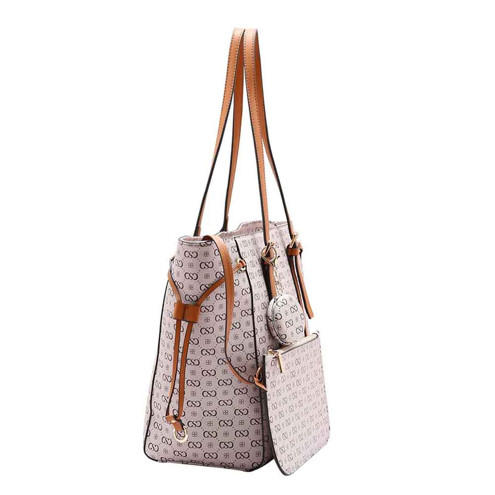 Kit Bolsa + Nécessaire Chenson Feminina Monograma Elegance CG85406 - Foto 2