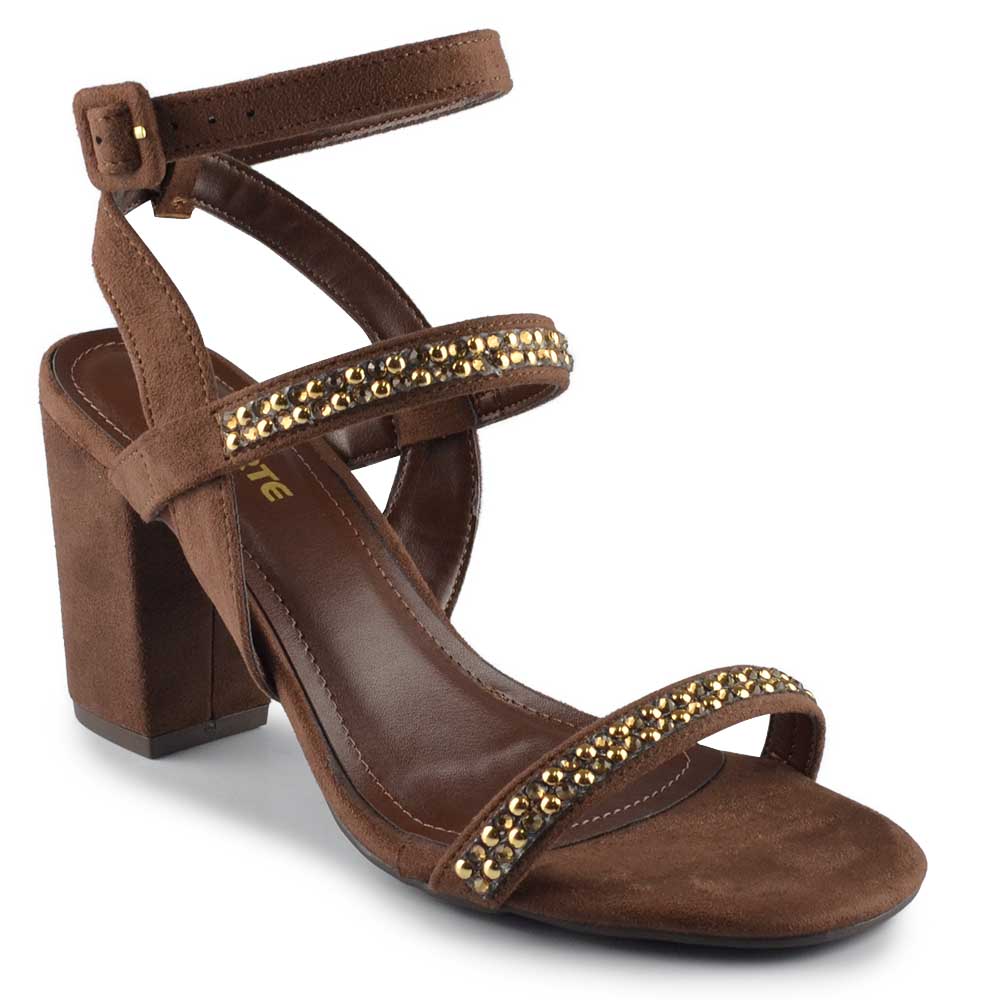 Sandália Via Marte Salto Bloco 164-015-01 - Foto 2