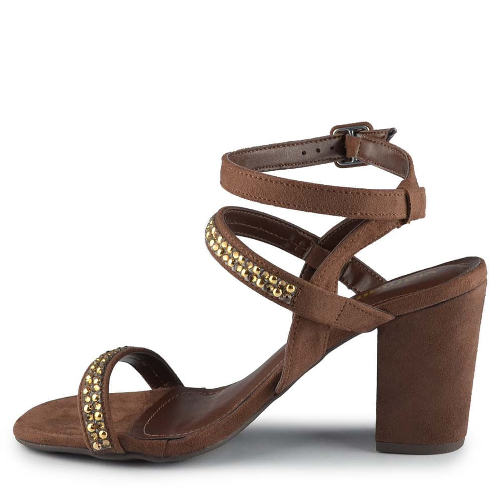 Sandália Via Marte Salto Bloco 164-015-01 - Foto 3