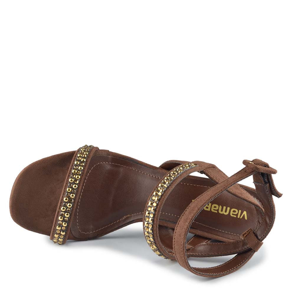 Sandália Via Marte Salto Bloco 164-015-01 - Foto 4