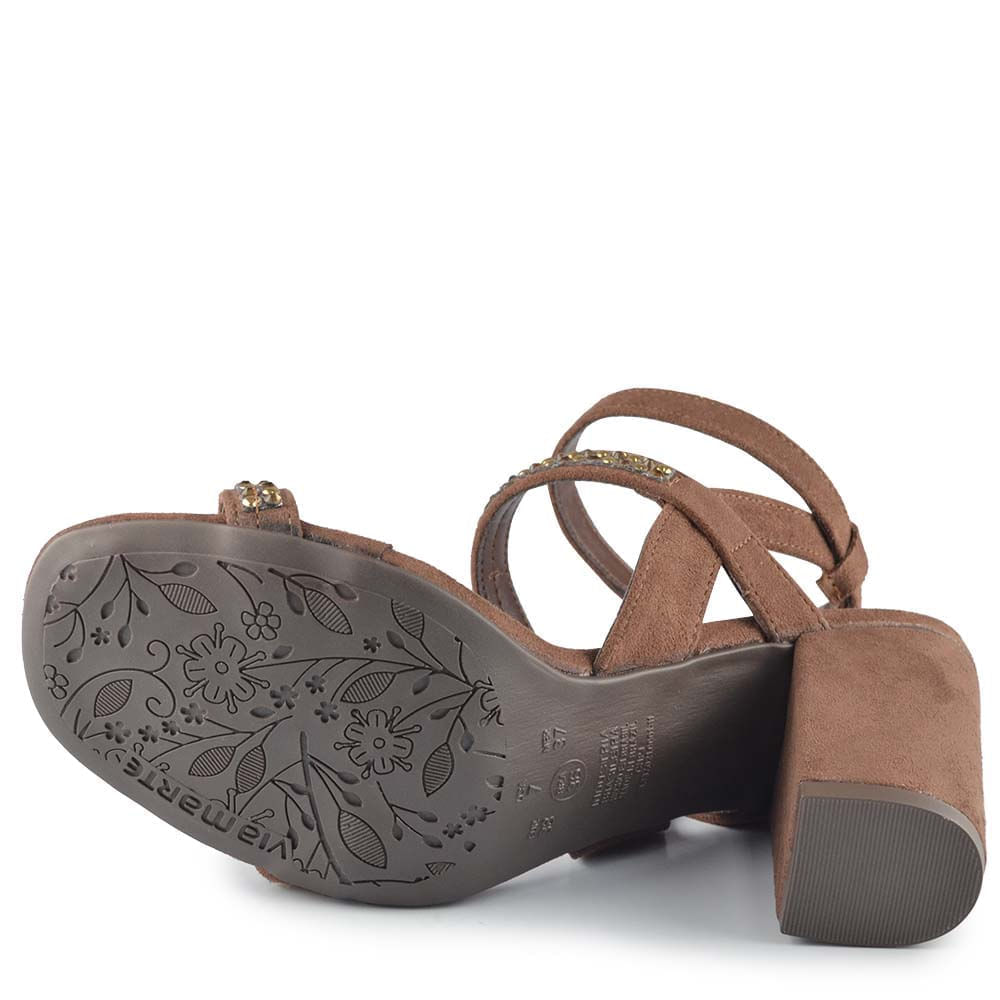 Sandália Via Marte Salto Bloco 164-015-01 - Foto 5