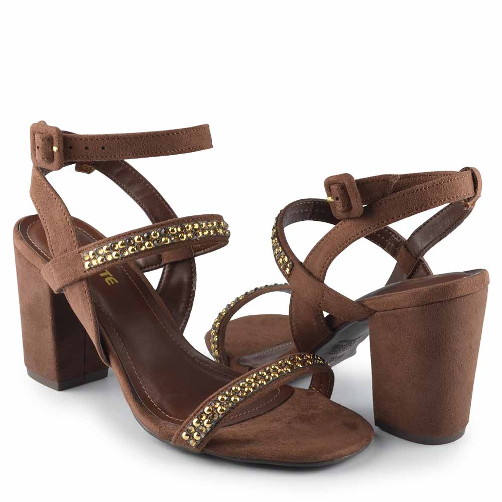 Sandália Via Marte Salto Bloco 164-015-01 - Foto 6