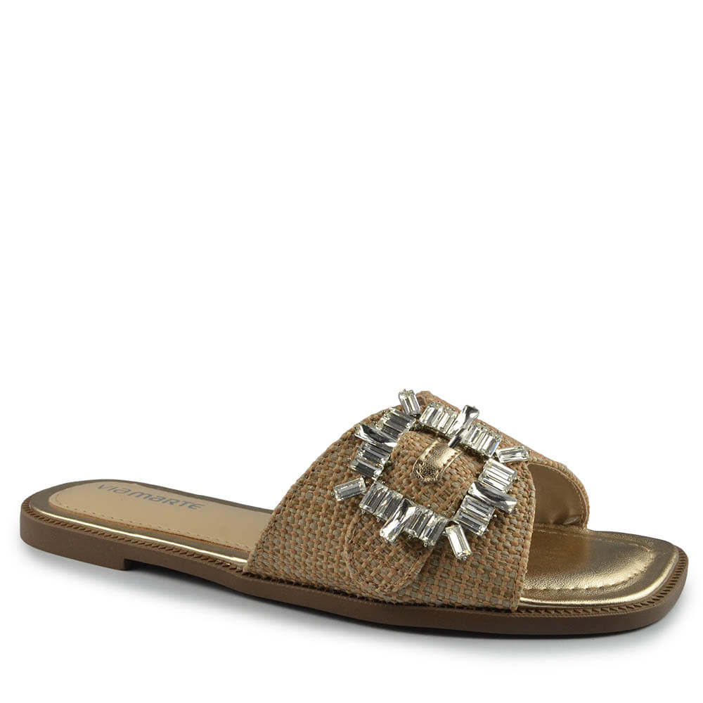 Sandália Rasteira Via Marte Feminina 291-007-02 - Foto 2