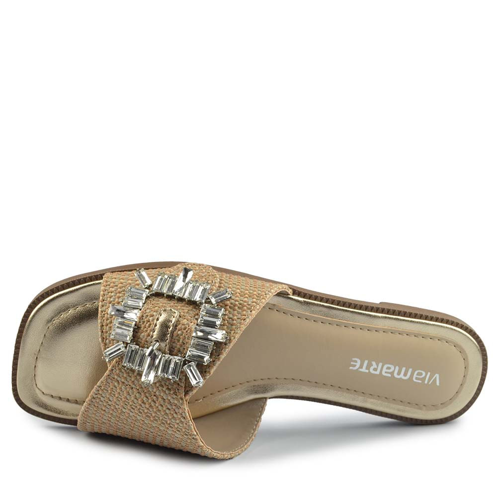 Sandália Rasteira Via Marte Feminina 291-007-02 - Foto 4