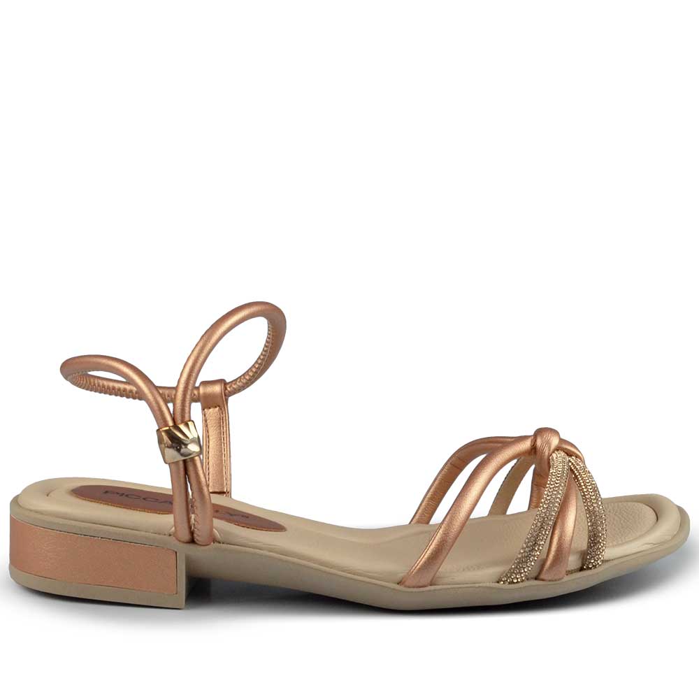 Sandália Salto Baixo Piccadilly Feminino 590069 - Foto 1