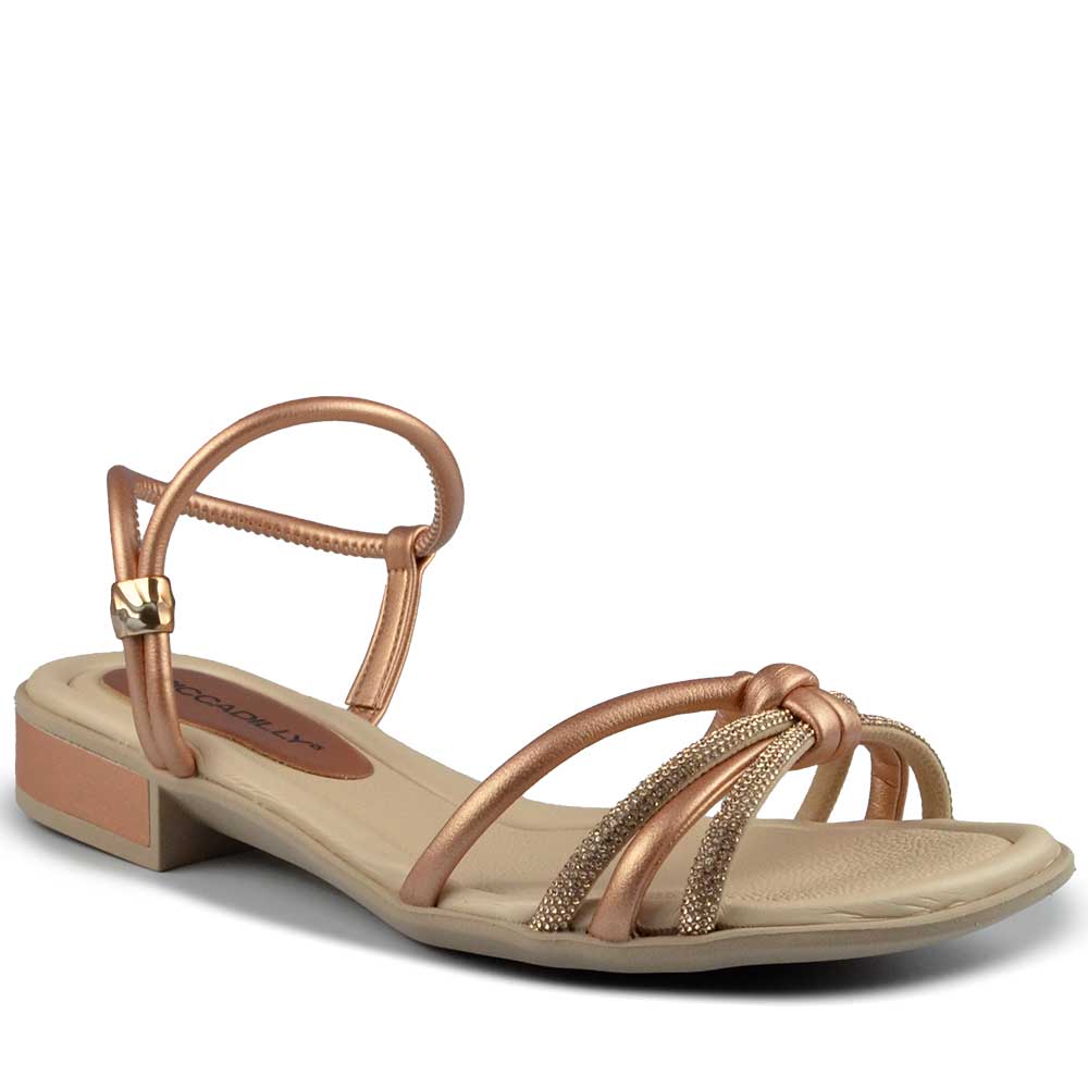 Sandália Salto Baixo Piccadilly Feminino 590069 - Foto 2