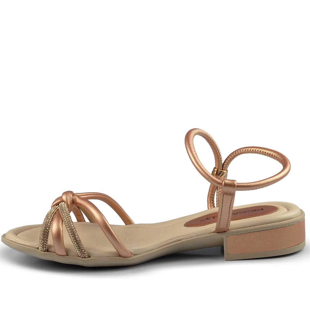 Sandália Salto Baixo Piccadilly Feminino 590069 - Foto 3