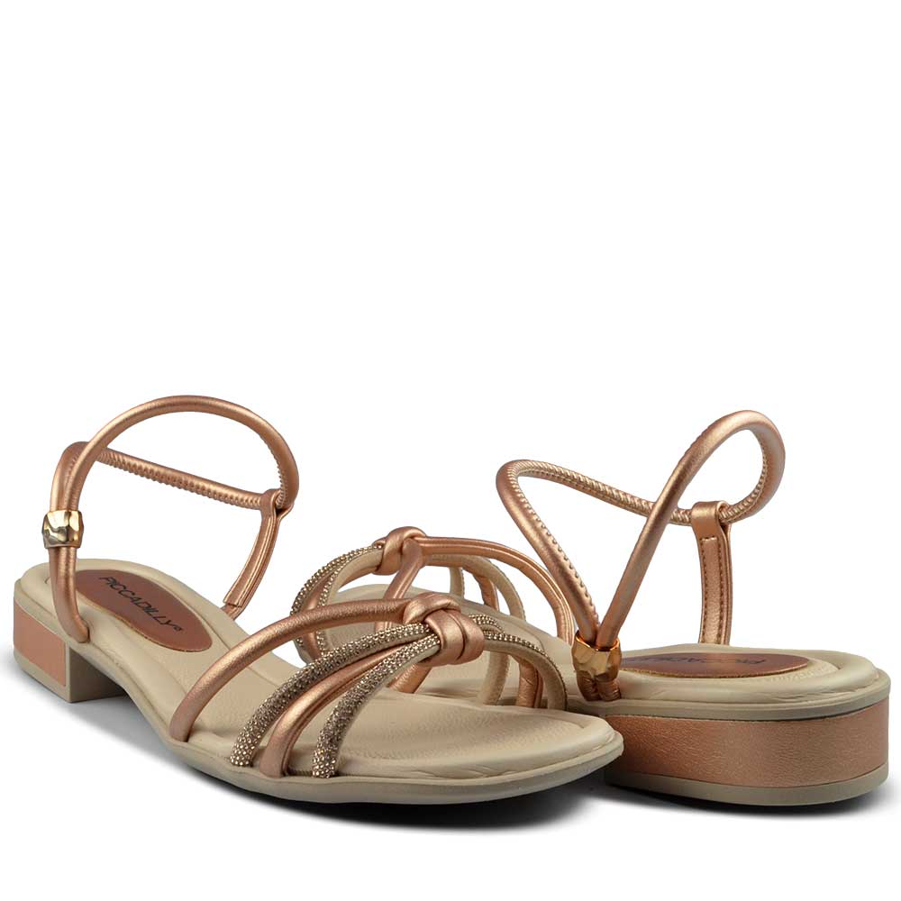 Sandália Salto Baixo Piccadilly Feminino 590069 - Foto 6