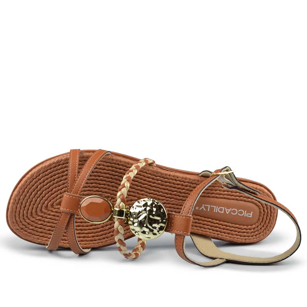 Sandália Rasteira Piccadilly Feminino 513040 - Foto 4