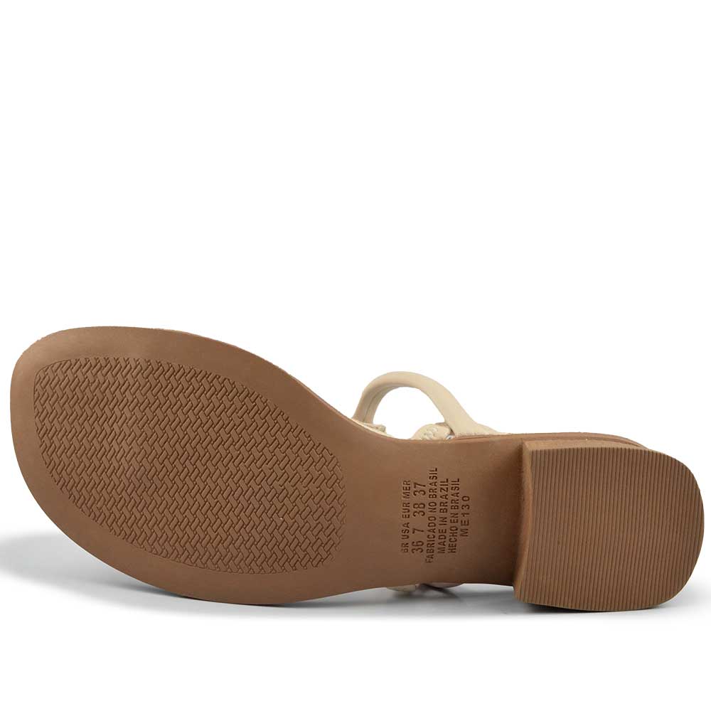 Sandália Salto Baixo Mississipi Feminino MF360 - Foto 5