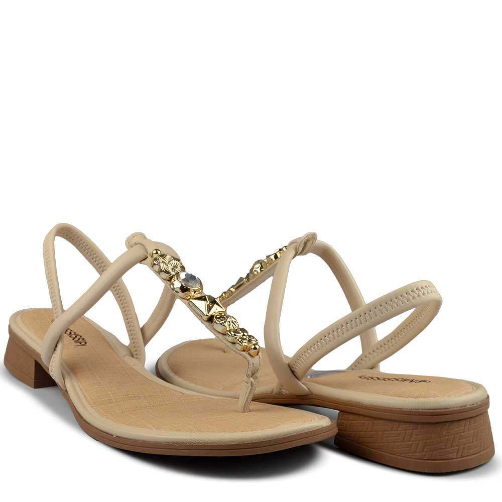 Sandália Salto Baixo Mississipi Feminino MF360 - Foto 6