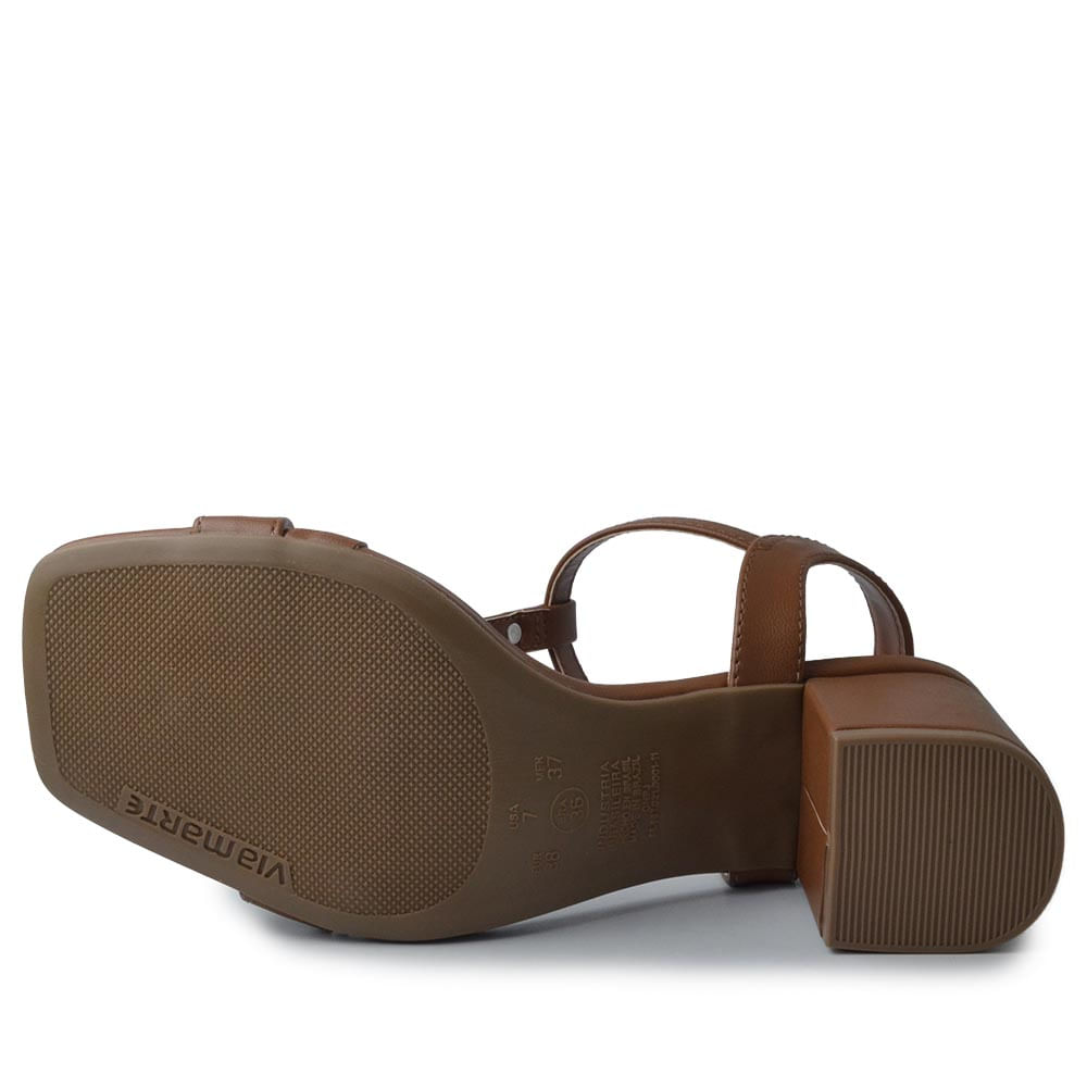 Sandália Via Marte Feminino Salto Bloco 270-002-01 - Foto 5