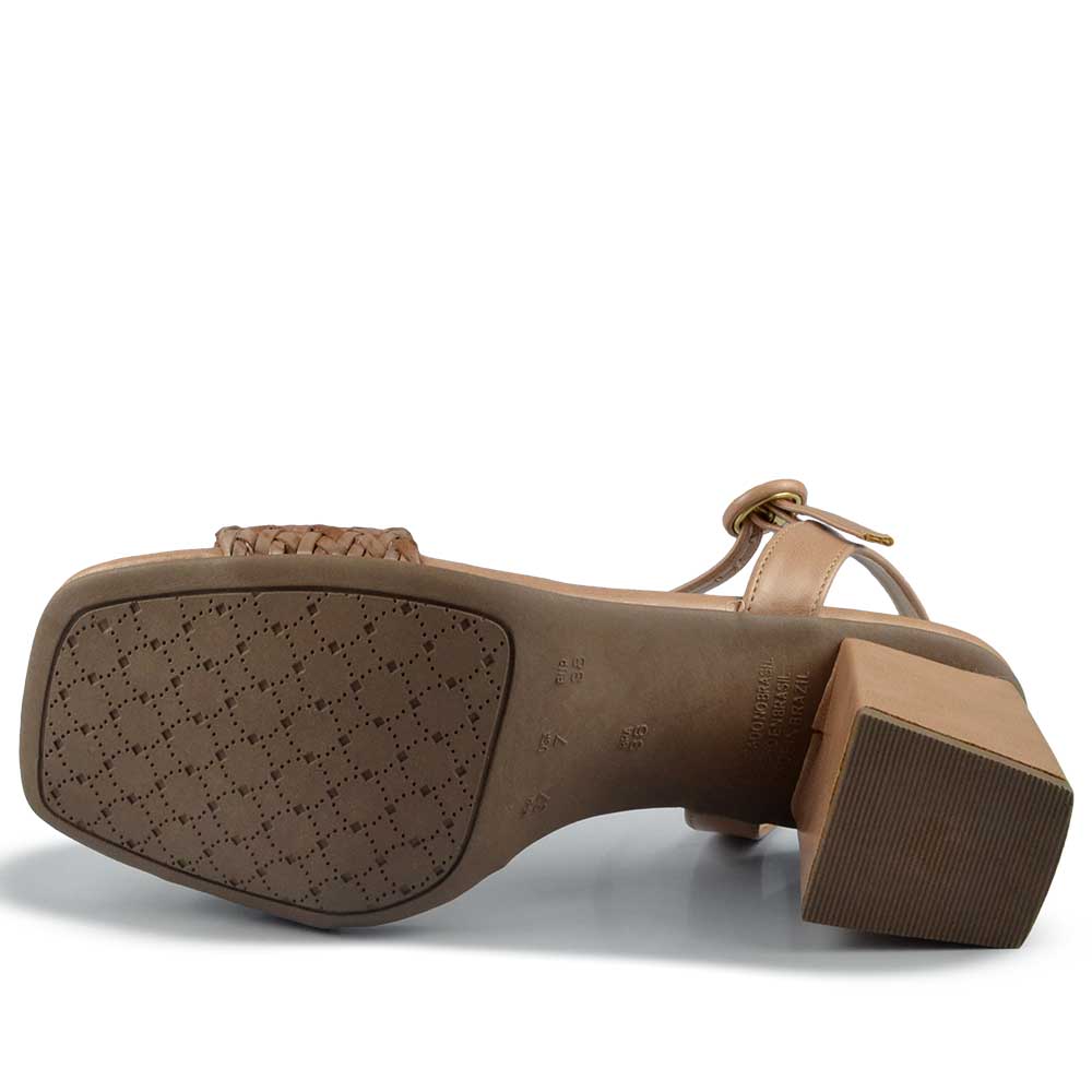 Sandália Salto Bloco Vero K Feminina 74182 - Foto 5