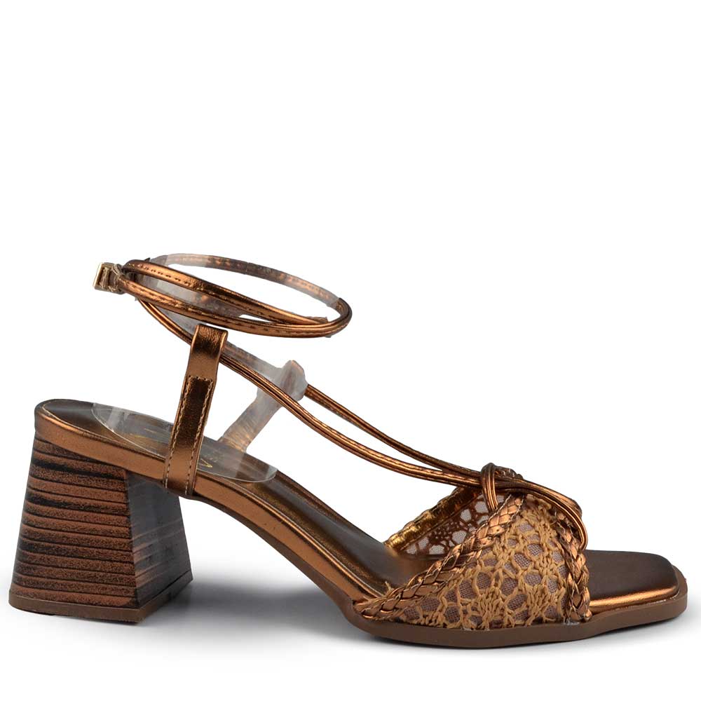 Sandália Salto Bloco Vero K Feminino 982.9547 - Foto 1