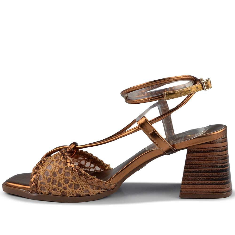 Sandália Salto Bloco Vero K Feminino 982.9547 - Foto 3