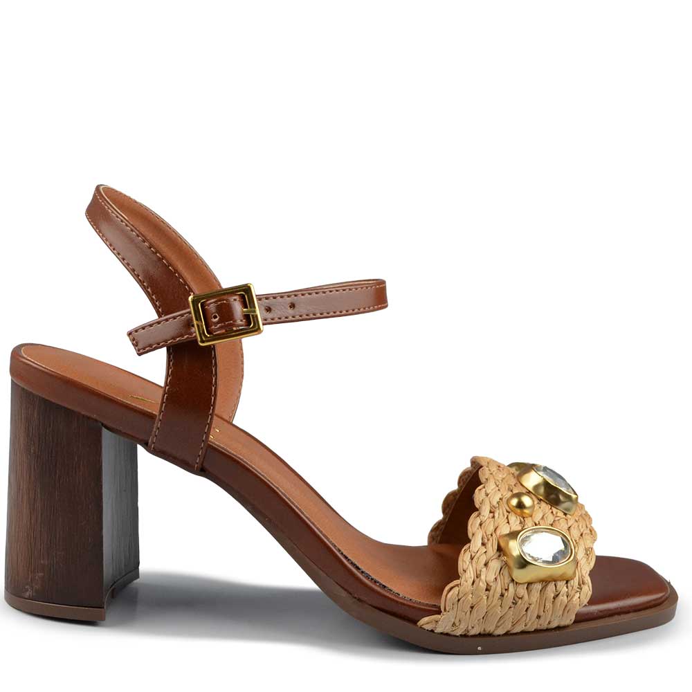 Sandália Salto Bloco Vero K Feminina 973.9332 - Foto 1