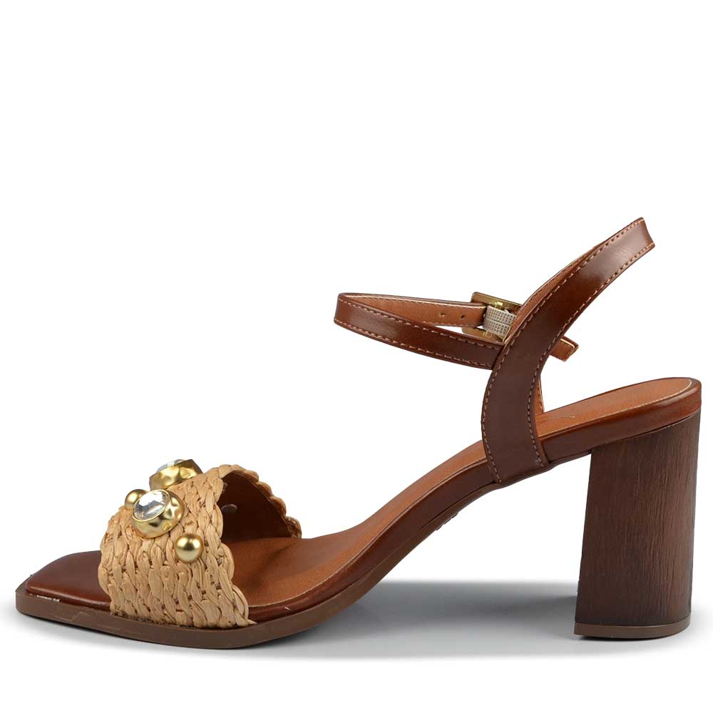 Sandália Salto Bloco Vero K Feminina 973.9332 - Foto 3