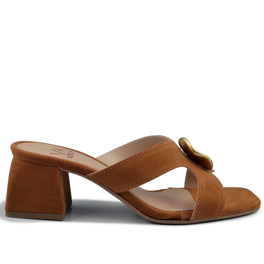 Tamanco Salto Bloco Vero K Feminino 4417 - Foto 1