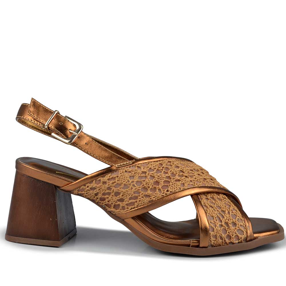 Sandália Salto Bloco Vero K Feminina 982.9430 - Foto 1