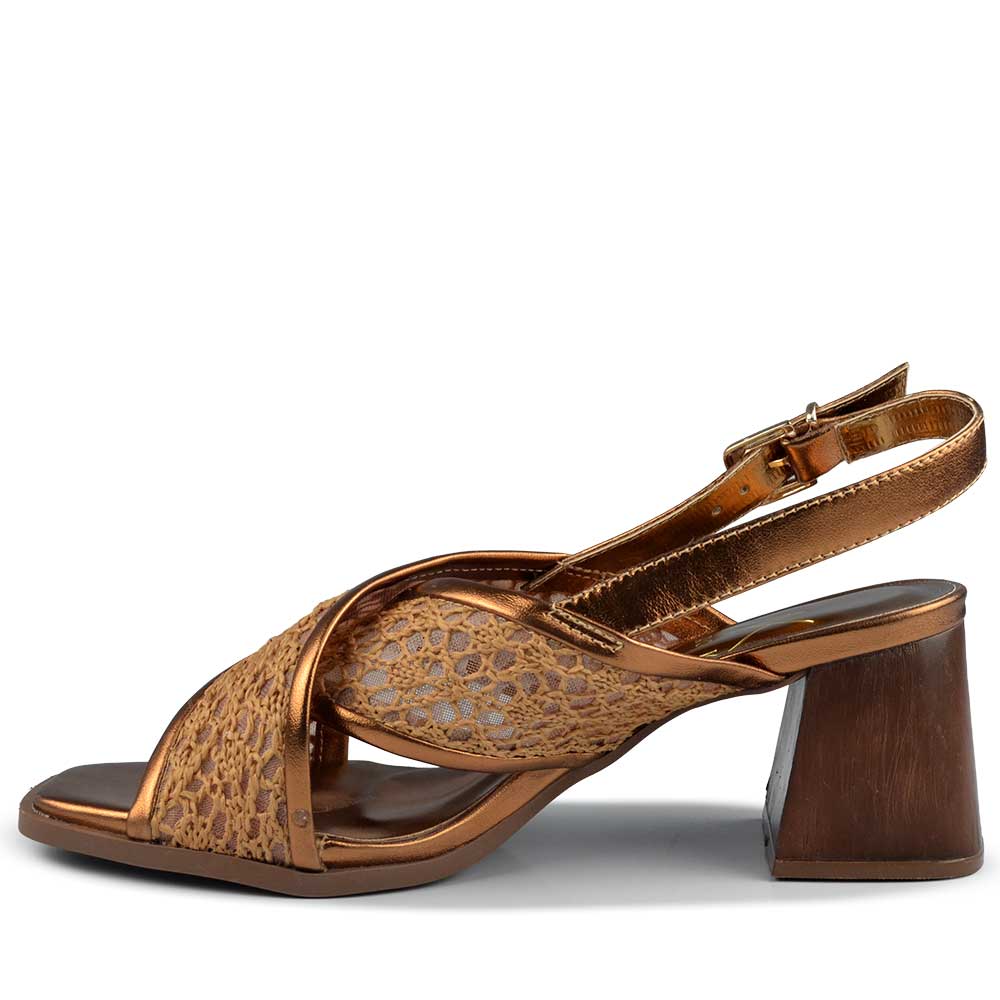 Sandália Salto Bloco Vero K Feminina 982.9430 - Foto 3