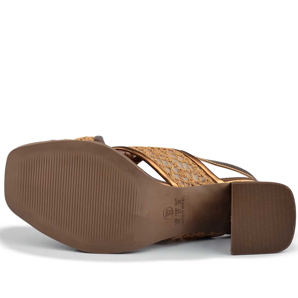 Sandália Salto Bloco Vero K Feminina 982.9430 - Foto 5