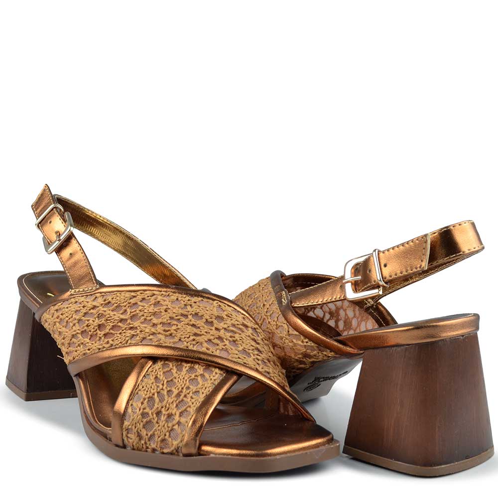 Sandália Salto Bloco Vero K Feminina 982.9430 - Foto 6