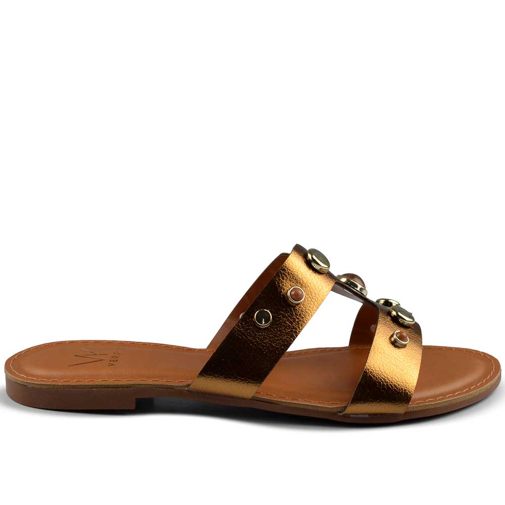 Sandália Rasteira Vero K Feminina 341 - Foto 1