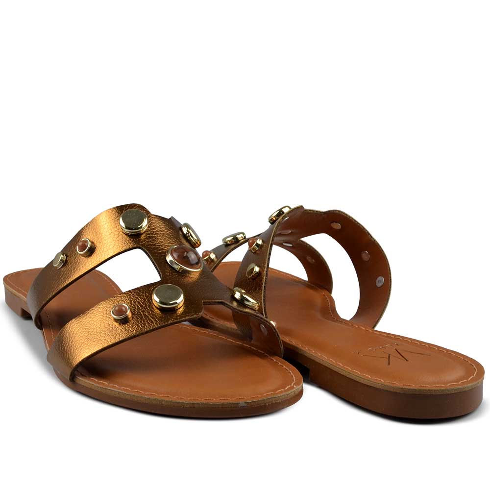 Sandália Rasteira Vero K Feminina 341 - Foto 6