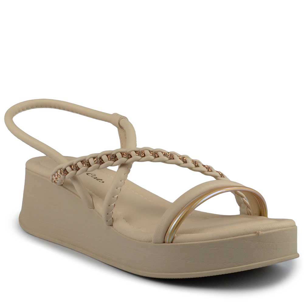 Sandália Anabela Infantil Pink Cats Feminina V5732 - Foto 2