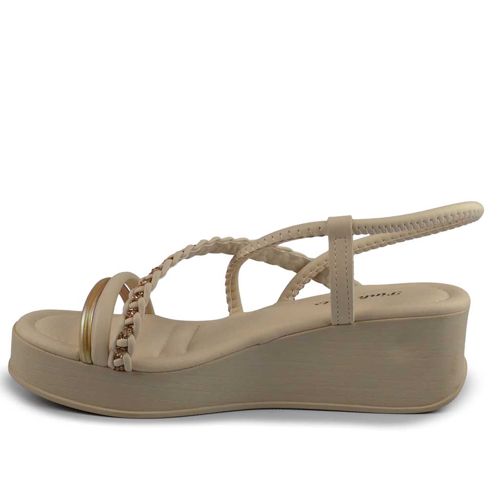 Sandália Anabela Infantil Pink Cats Feminina V5732 - Foto 3