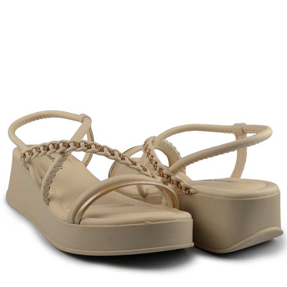 Sandália Anabela Infantil Pink Cats Feminina V5732 - Foto 6