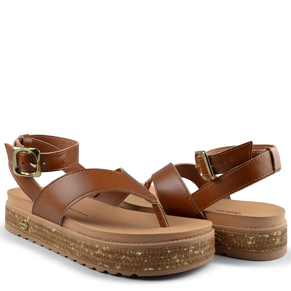 Sandália FlatForm Dakota Feminina Y9472 - Foto 6