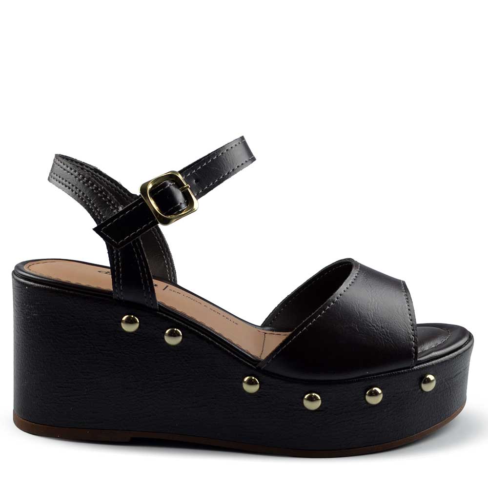 Sandália Anabela Dakota Feminina Y9542 - Foto 1