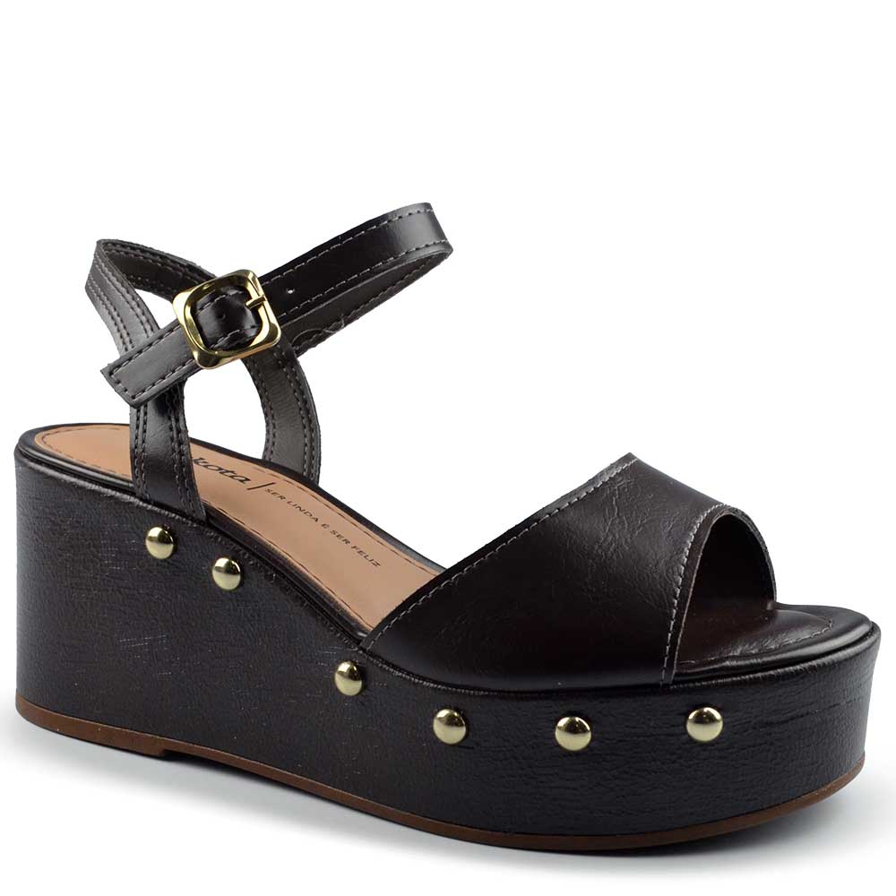 Sandália Anabela Dakota Feminina Y9542 - Foto 2